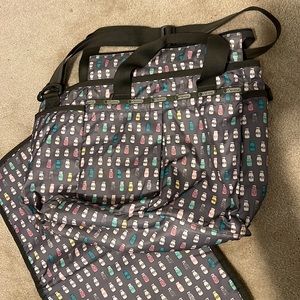 LeSportsac diaper baby bag with changing pad, "MILK" classic style! Sold out